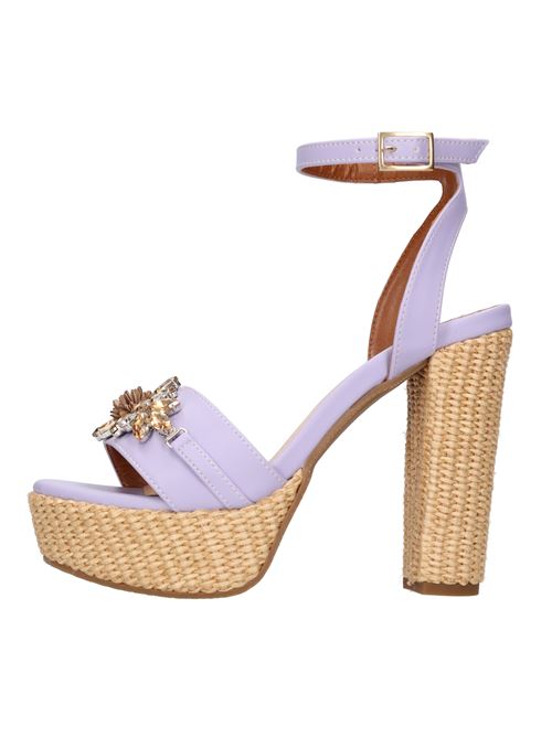 Faux leather sandals LORENZO MARI | OLGA01LAVANDA